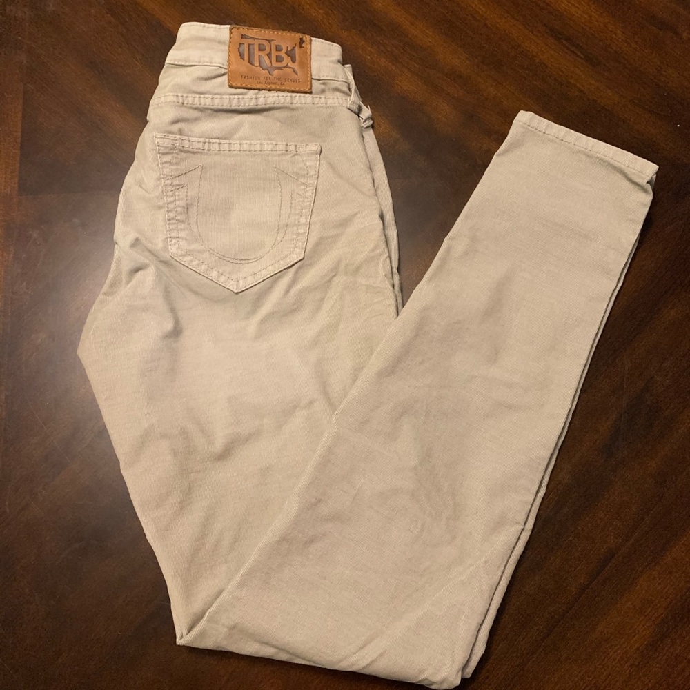 True Religion Skinny Corduroy Sz 26